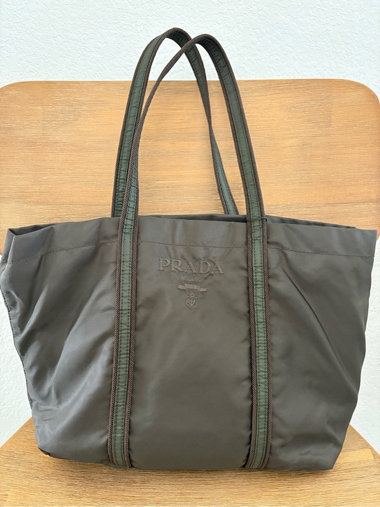 Prada Handbags - Prada Tessuto Nylon Tote – Brown
